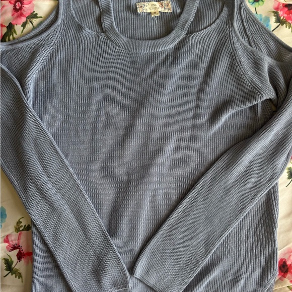 Pink Republic Periwinkle Ribbed Long-Sleeve Sweater - Picture 3 of 3